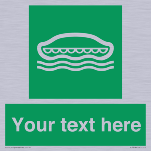 Custom sign safe condition Lifeboat